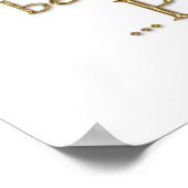 Twaalfde negen muziekprijsopgave (Gold-versie) Poster (Hoek)