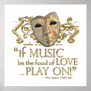 Twaalfde negen muziekprijsopgave (Gold-versie) Poster