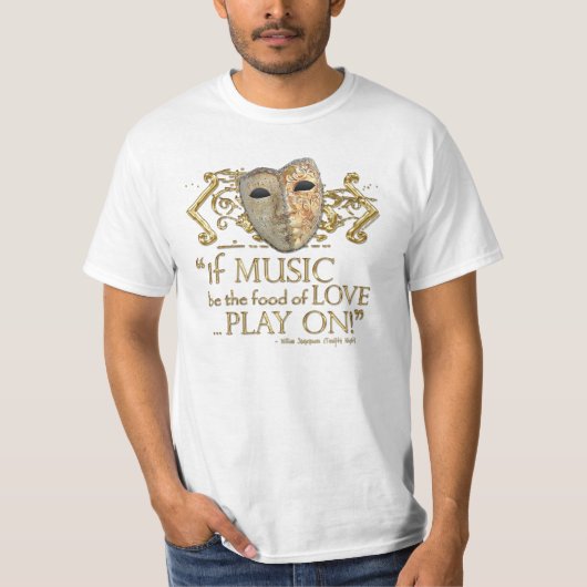 Twaalfde negen muziekprijsopgave (Gold-versie) T-shirt (Voorkant)