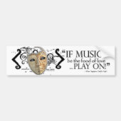 Twaalfde Night Music Quote Bumpersticker (Voorkant)