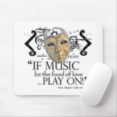 Twaalfde Night Music Quote Muismat (Met muis)