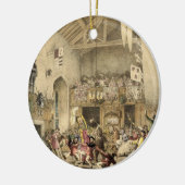 Twaalfde zondendagen in de Grote Hal, Haddon Hal Keramisch Ornament (Links)