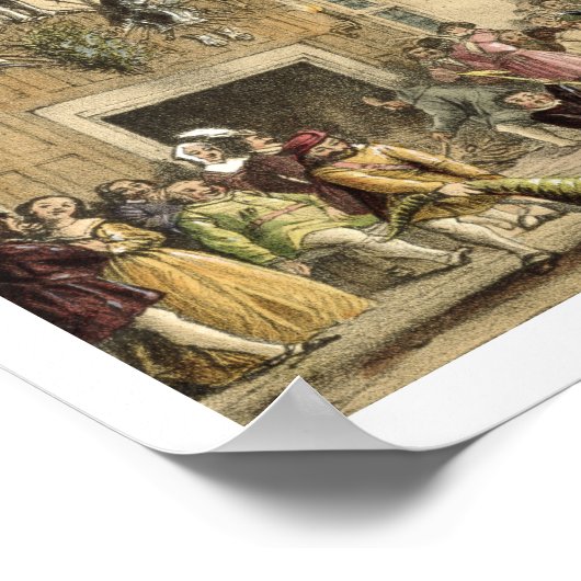 Twaalfde zondendagen in de Grote Hal, Haddon Hal Poster (Hoek)