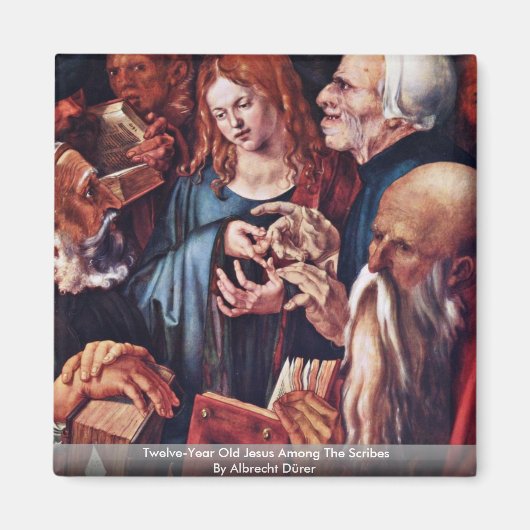 Twaalfjarige Jezus tussen de schrijvers Magneet (Voorkant)