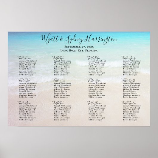 Twaalftabel Achtergrondtabel Poster (Voorkant)