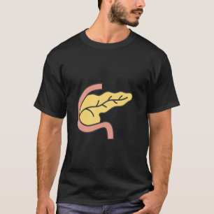 Twaalfvingerige darm dunne darm t-shirt
