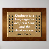 Twain-citaten markeren poster (Voorkant)