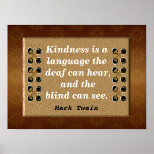 Twain-citaten markeren poster