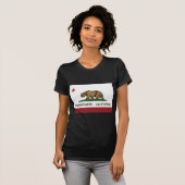 twain in california staatsvlag t-shirt (Voorkant volledig)