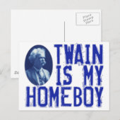 Twain is m'n huisjongen briefkaart (Voorkant / Achterkant)