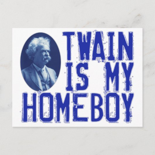 Twain is m'n huisjongen briefkaart (Voorkant)