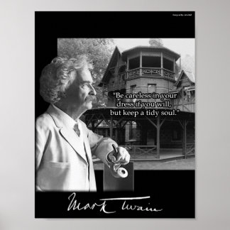 Twain markeren: aangepast ontwerp met verschillend poster