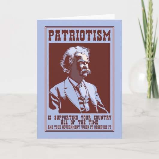 Twain - Patriotisme Kaart (Voorkant)