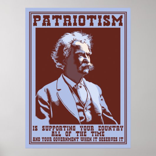 Twain - Patriotisme Poster (Voorkant)
