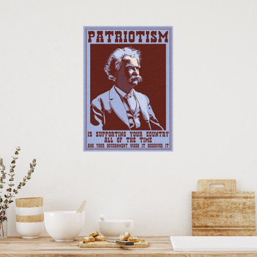 Twain - Patriotisme Poster (Keuken)