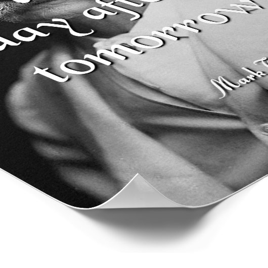 Twain-prijsopgave markeren, nooit uitgeschakeld poster (Hoek)