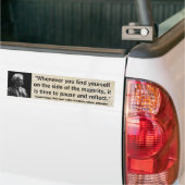 Twain van het teken Pauze & Reflecteer Citaat Bumpersticker (Op Truck)