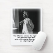 Twain's bliksem Mousepad Muismat (Met muis)