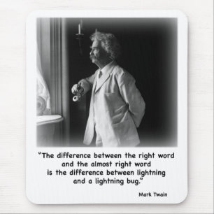 Twain's bliksem Mousepad Muismat