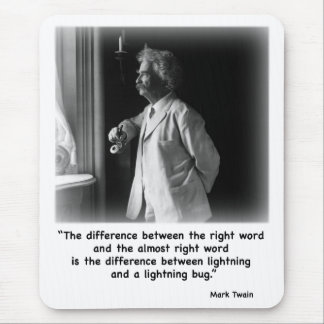 Twain's bliksem Mousepad Muismat