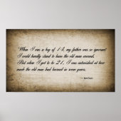 TWAIN'S QUOTE OVER DE JEUGD POSTER (Voorkant)