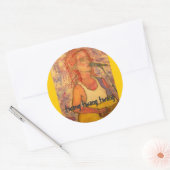 twang twang twang songstress ronde sticker (Envelop)