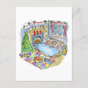 Twas de avond voor kerst briefkaart