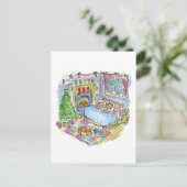 Twas de avond voor kerst briefkaart (Staand voorkant)