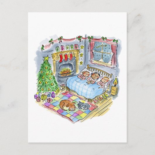 Twas de avond voor kerst briefkaart (Voorkant)