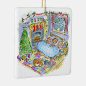 Twas de avond voor kerst keramisch ornament (Rechts)