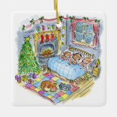 Twas de avond voor kerst keramisch ornament (Voorkant)