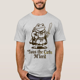 'Twas de Koolhydraten M'Heer Vintage Grappige Kik T-shirt