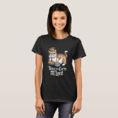 TWAS De Koolhydraten m'Lord Grappige Kat met Kroon T-shirt (Voorkant volledig)