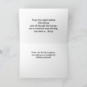 Twas de Nacht vóór Kerstkaart Feestdagen Kaart (Binnen)