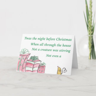 twas de nacht vóór Kerstmis Feestdagen Kaart