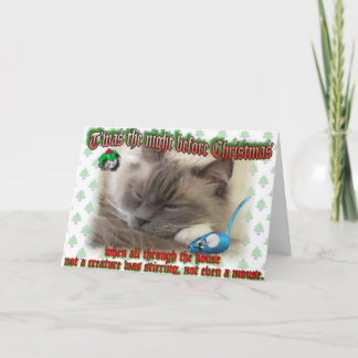 T'was de nacht vóór Kerstmis Feestdagen Kaart