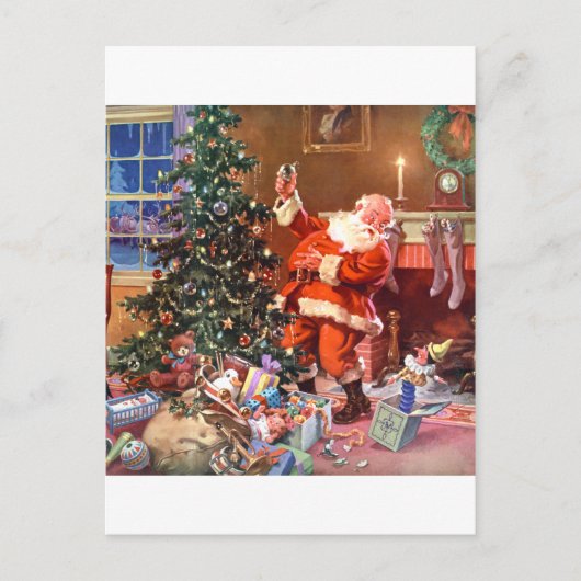 'Twas de Nacht vóór Kerstmis Feestdagenkaart (Voorkant)