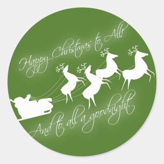 "Twas de nacht voor Kerstmis" Sticker (Voorkant)