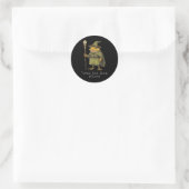Twas De Tism Mlord Grappige Tovenaar Kikker Heks Ronde Sticker (Tas)