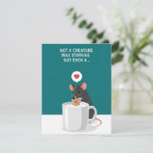 Twas Night Funny Christmas Mouse Greeting  Feestdagenkaart (Staand voorkant)