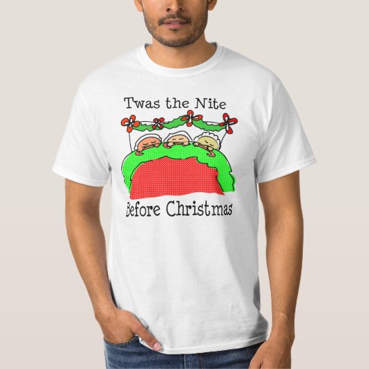 Twas Night voor Kerstmis T-shirt (Voorkant)