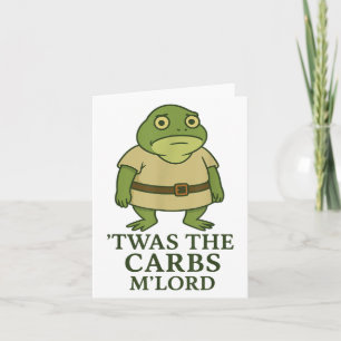 Twas The Carbs Lord Funny Frog Meme Middeleeuws Kaart