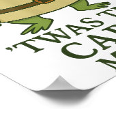 Twas The Carbs Lord Funny Frog Meme Middeleeuws Poster (Hoek)