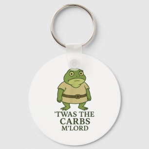 Twas The Carbs Lord Funny Frog Meme Middeleeuws Sleutelhanger
