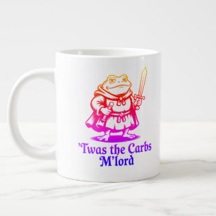 ’Twas The Carbs M’Lord Grappige Middeleeuwse Kikk Grote Koffiekop