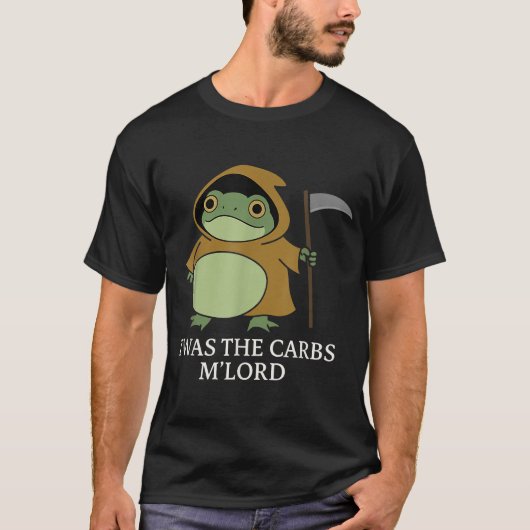 T'Was The Carbs M Lord Medieval Knight Frog T-shirt (Voorkant)