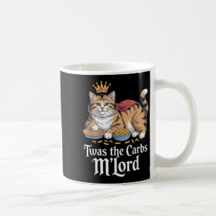 Twas The Carbs, Mlord Funny Cat Lovers Meme Koffiemok