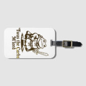 Twas the Carbs M'Lord Funny Frog Meme Bagagelabel (Voorkant (horizontaal))