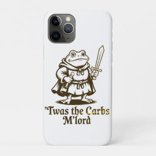 Twas the Carbs M'Lord  Funny Frog Meme Case-Mate iPhone Case