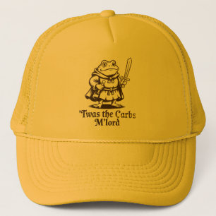 Twas the Carbs M'Lord  Funny Frog Meme Trucker Pet